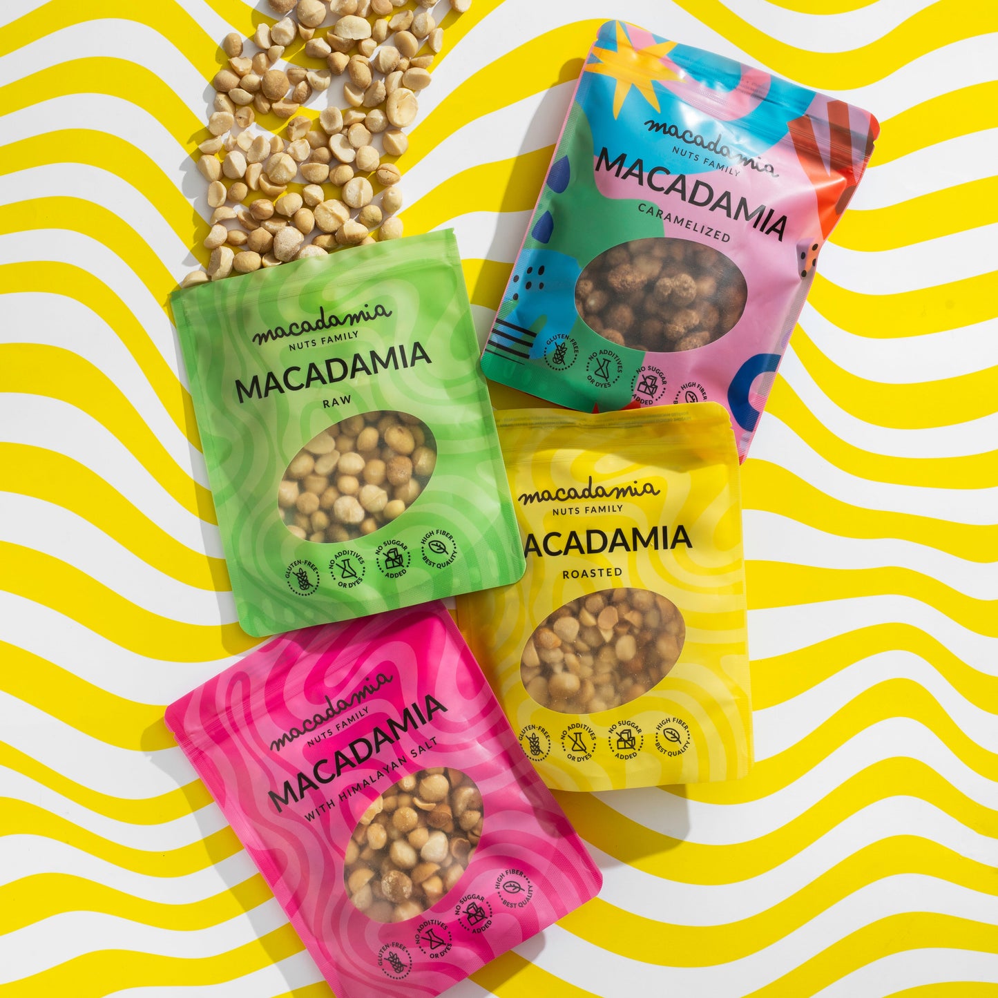 Röstitud makadaamiapähklid Himaalaja soolaga