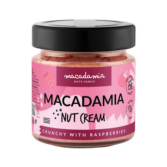 Makadaamiapähkli kreem RASPBERRY